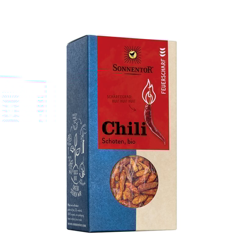 Chili feuerscharf Schoten ganz 25g