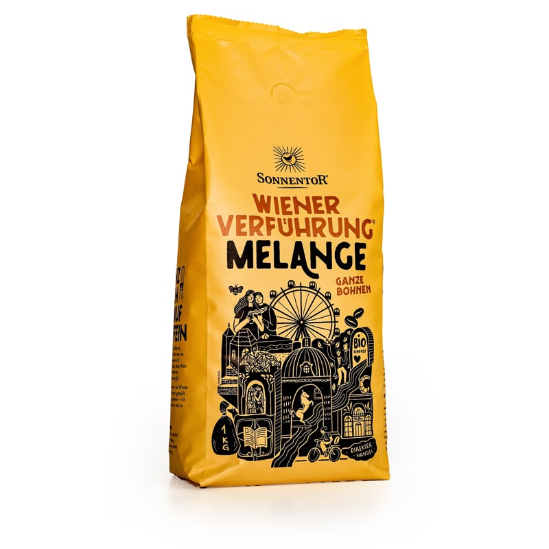 Wiener Verführung Melange Bio-Kaffee Bohnen ganz 1kg