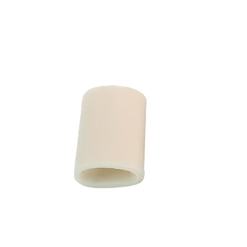 2 Stück Zehenschutz aus weichem Silikon Gel - geeignet bei Hühneraugen oder Hammerzehen - Weiss (3 cm x 2.5 cm) für mittlere Zehen