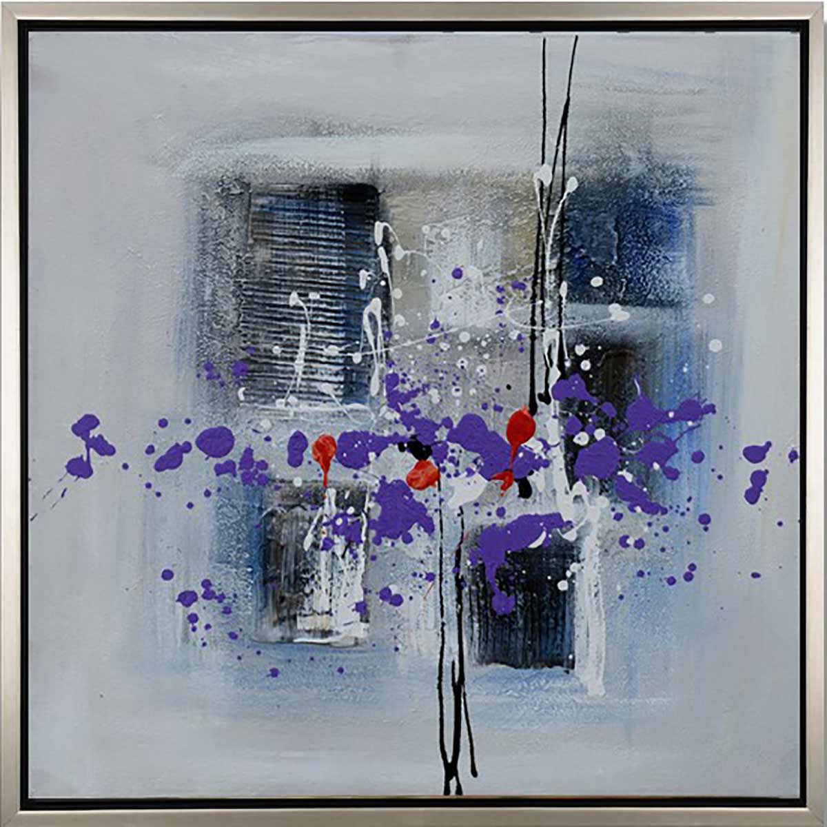 Handgemaltes Ölgemälde (Abstrakt) - "What’s that ?"