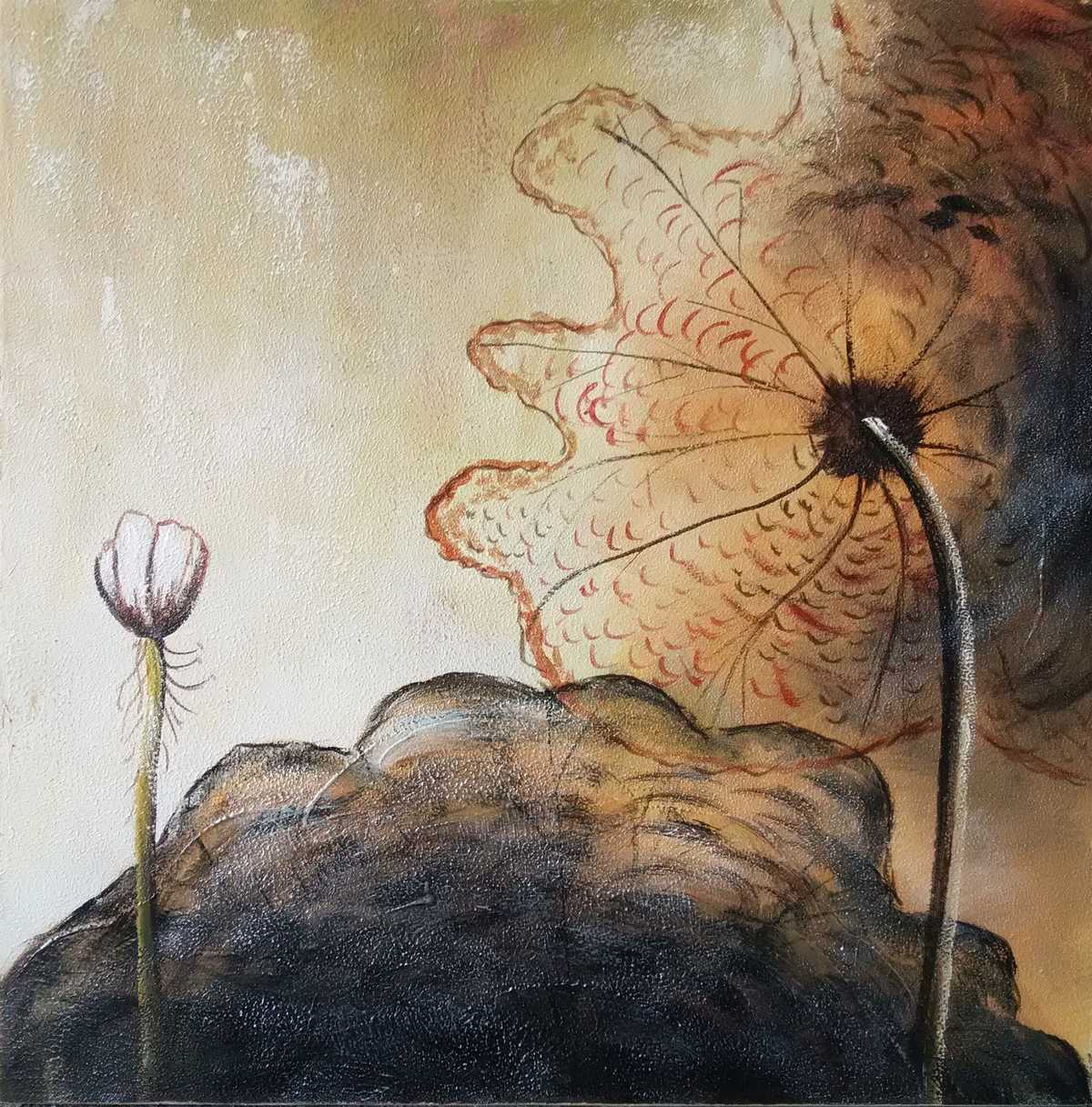 Handgemaltes Ölgemälde (Natur-Schönheiten) - "Grey Dawn" (ohne Rahmen)