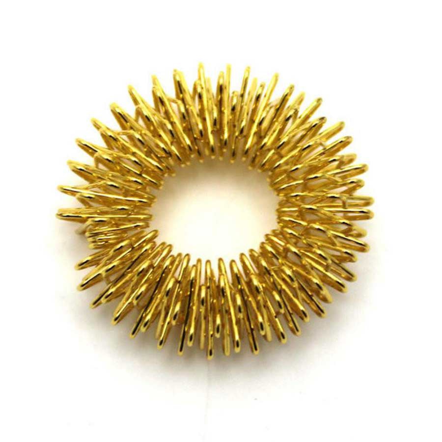 Akupressur Finger-Massage-Ring in Farbe Gold