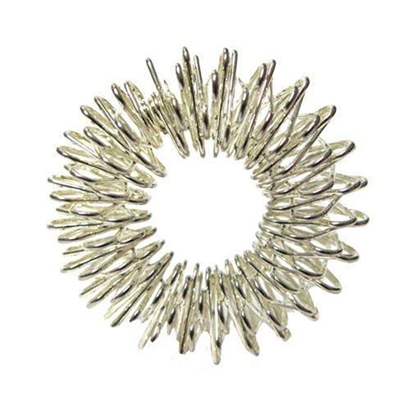 Akupressur Finger-Massage-Ring in Farbe Silber