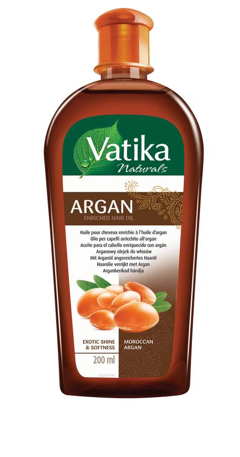 Dabur Vatika Naturals - Haaröl angereichert mit Arganöl - 200ml