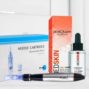Dr. Pen Mikro-Nadel Dermapen Schwarz/Silber - 25x Einwegnadeln und Vitamin C Serum im Set Dr. Pen Mikro-Nadel Dermapen Schwarz/Silber - 25x Einwegnadeln und Vitamin C Serum im Set