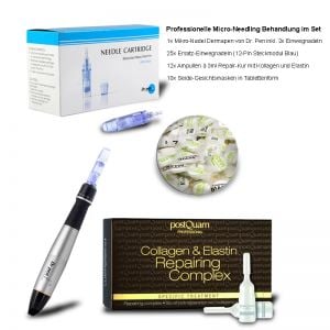 Professionelles Dr. Pen Dermapen Set - mit Einwegnadeln, Repair Ampullen und Gesichtsmasken Professionelles Dr. Pen Dermapen Set - mit Einwegnadeln, Repair Ampullen und Gesichtsmasken