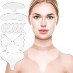 Wiederverwendbare Silikon-Pads für Gesicht, Hals und Dekolleté - gegen Falten Wiederverwendbare Silikon-Pads für Gesicht, Hals und Dekolleté - gegen Falten
