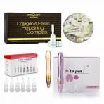 Professionelles Mesotherapie Gesichtspflege Set mit Dr. Pen Dermapen - in Farben Gold od. Violett und Repair-Kur Ampullen Professionelles Mesotherapie Gesichtspflege Set mit Dr. Pen Dermapen - in Farben Gold od. Violett und Repair-Kur Ampullen