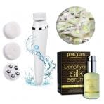 Gesichtsreinigungs- und Pflegeset mit Reinigungsbürste - inkl. Silk Serum und Gesichtsmasken