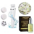 Gesichtsreinigungs- und Pflegeset mit Reinigungsbürste - inkl. Lifting Serum und Gesichtsmasken Gesichtsreinigungs- und Pflegeset mit Reinigungsbürste - inkl. Lifting Serum und Gesichtsmasken