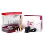 Set: Mikro-Nadel Dermapen von Dr. Pen & 25er-Box Einwegnadeln - in Farben Gold od. Violett (inkl. 2x Einwegnadeln) Set: Mikro-Nadel Dermapen von Dr. Pen & 25er-Box Einwegnadeln - in Farben Gold od. Violett (inkl. 2x Einwegnadeln)