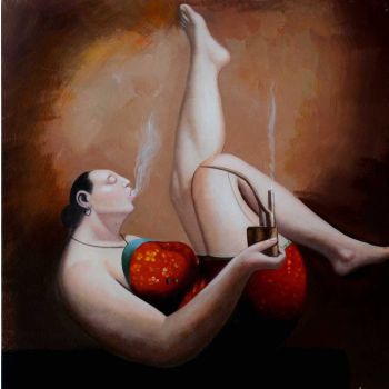 Leisure Lady 3 - Portraits Handgemaltes Ölgemälde ohne Rahmen Leisure Lady 3 - Portraits Handgemaltes Ölgemälde ohne Rahmen