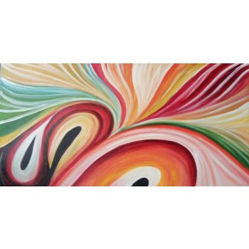 Swirls - Abstrakt Handgemaltes Ölgemälde ohne Rahmen Swirls - Abstrakt Handgemaltes Ölgemälde ohne Rahmen