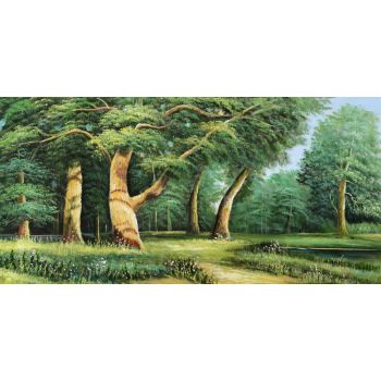 Green Forest - Landschaften Handgemaltes Ölgemälde ohne Rahmen Green Forest - Landschaften Handgemaltes Ölgemälde ohne Rahmen