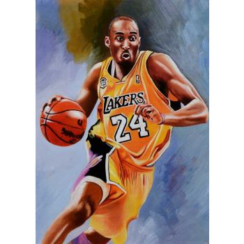 Footballer - Portraits Handgemaltes Ölgemälde ohne Rahmen