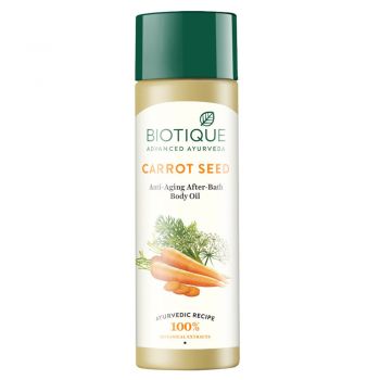Biotique Bio straffendes Körperöl mit Karotte - für eine glatt und samtweiche Haut 120 ml Biotique Bio straffendes Körperöl mit Karotte - für eine glatt und samtweiche Haut 120 ml