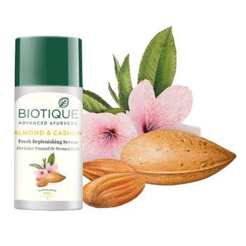 Biotique Bio Haar Serum mit Mandel und Cashew - regeneriert beschädigte Haare 40 ml Biotique Bio Haar Serum mit Mandel und Cashew - regeneriert beschädigte Haare 40 ml