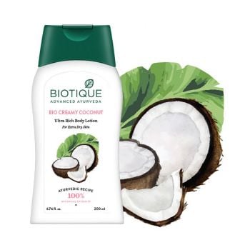 Biotique Bio Kokosnuss Cremige Körperlotion - besonders reichhaltig für trockene Haut 200 ml Biotique Bio Kokosnuss Cremige Körperlotion - besonders reichhaltig für trockene Haut 200 ml