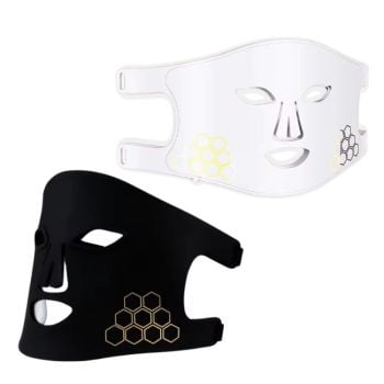 LED Lichttherapie Gesichtsmaske aus Silikon - mit rotem, blauem, infrarotem und violettem LED Licht LED Lichttherapie Gesichtsmaske aus Silikon - mit rotem, blauem, infrarotem und violettem LED Licht