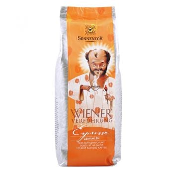 Wiener Verführung Espresso Bio-Kaffee Bohnen gemahlen 500g Wiener Verführung Espresso Bio-Kaffee Bohnen gemahlen 500g