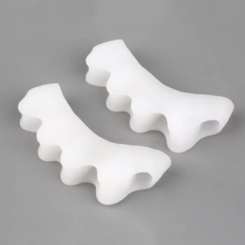 Zehenspreizer aus Silikon - Schmerzlinderung bei Hallux Valgus und Fussballen-Schmerz Zehenspreizer aus Silikon - Schmerzlinderung bei Hallux Valgus und Fussballen-Schmerz