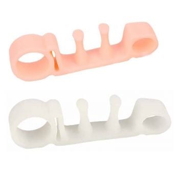 Zehenspreizer aus Silikon - zur Korrektur bei Zehenfehlstellung und Hallux Valgus in Farbe Pink oder Weiss Zehenspreizer aus Silikon - zur Korrektur bei Zehenfehlstellung und Hallux Valgus in Farbe Pink oder Weiss