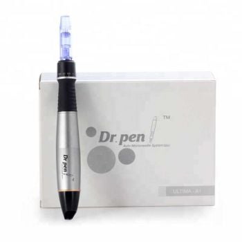 Mikro-Nadel Dermapen von Dr. Pen - inkl. 2x Einwegnadeln, akkubetr., Farbe Schwarz/Silber