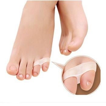 2 Stück Orthopädischer Zehenspreizer aus Silikon Gel - für den kleinen Zeh, zur Schmerzlinderung