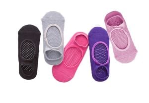 Elastische, rutschfeste Socken für Yoga, Pilates, Gymnastik, Fitnesstraining - für Frauen
