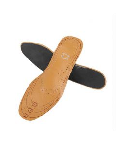 Dünne Orthese Einlegesohlen aus Leder - mit integriertem Kissen zur Stützung des Fussbogens Dünne Orthese Einlegesohlen aus Leder - mit integriertem Kissen zur Stützung des Fussbogens