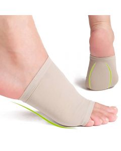 Fussbandage mit Silikon-Gel-Kissen - zur Stützung und Stossdämpfung z.B. bei Plantarfasziitis Fussbandage mit Silikon-Gel-Kissen - zur Stützung und Stossdämpfung z.B. bei Plantarfasziitis