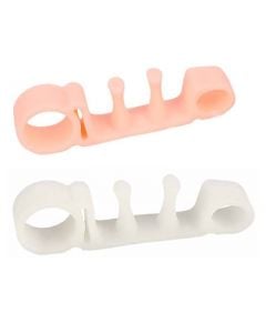 Zehenspreizer aus Silikon - zur Korrektur bei Zehenfehlstellung und Hallux Valgus in Farbe Pink oder Weiss Zehenspreizer aus Silikon - zur Korrektur bei Zehenfehlstellung und Hallux Valgus in Farbe Pink oder Weiss