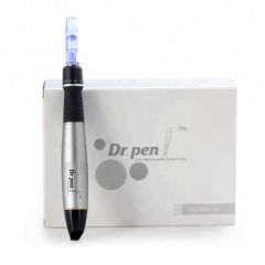 Mikro-Nadel Dermapen von Dr. Pen - inkl. 2x Einwegnadeln, akkubetr., Farbe Schwarz/Silber