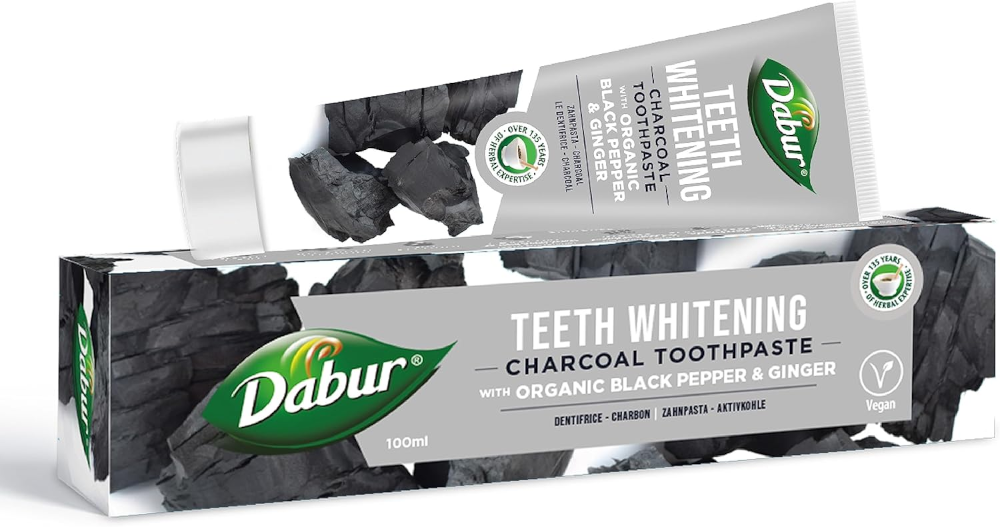 Dabur Herbal Aktivkohle Zahncreme - für schöne weisse Zähne