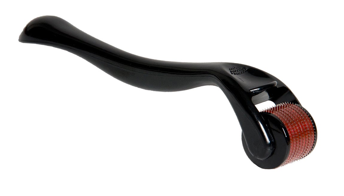 Derma Roller Mikro Nadelroller (Handgriff in Schwarz) - 0.25mm