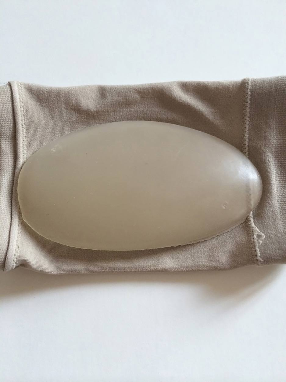 Fussbandage mit Silikon-Gel-Kissen - zur Stützung und Stossdämpfung z.B. bei Plantarfasziitis