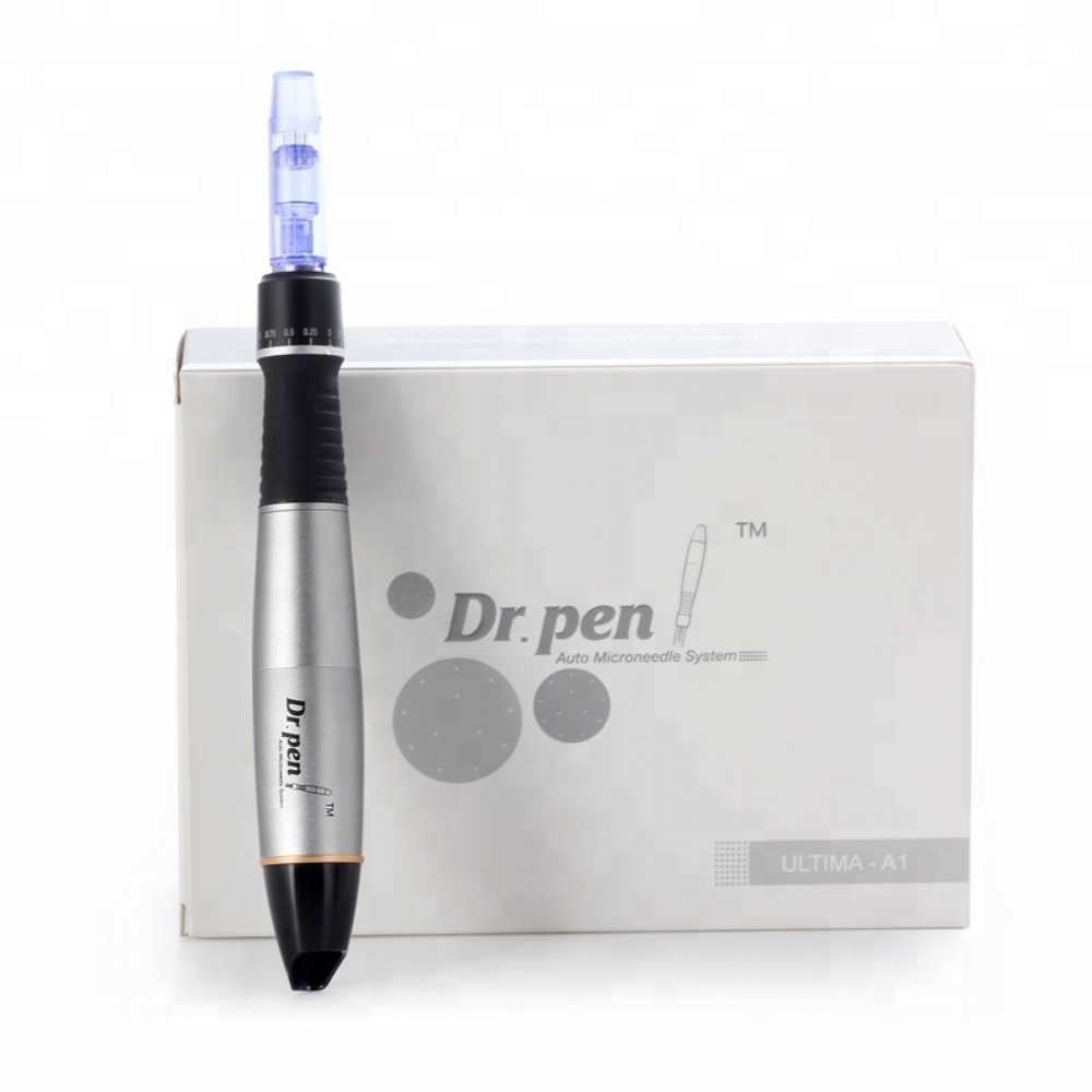 Mikro-Nadel Dermapen von Dr. Pen - inkl. 2x Einwegnadeln, akkubetr., Farbe Schwarz/Silber