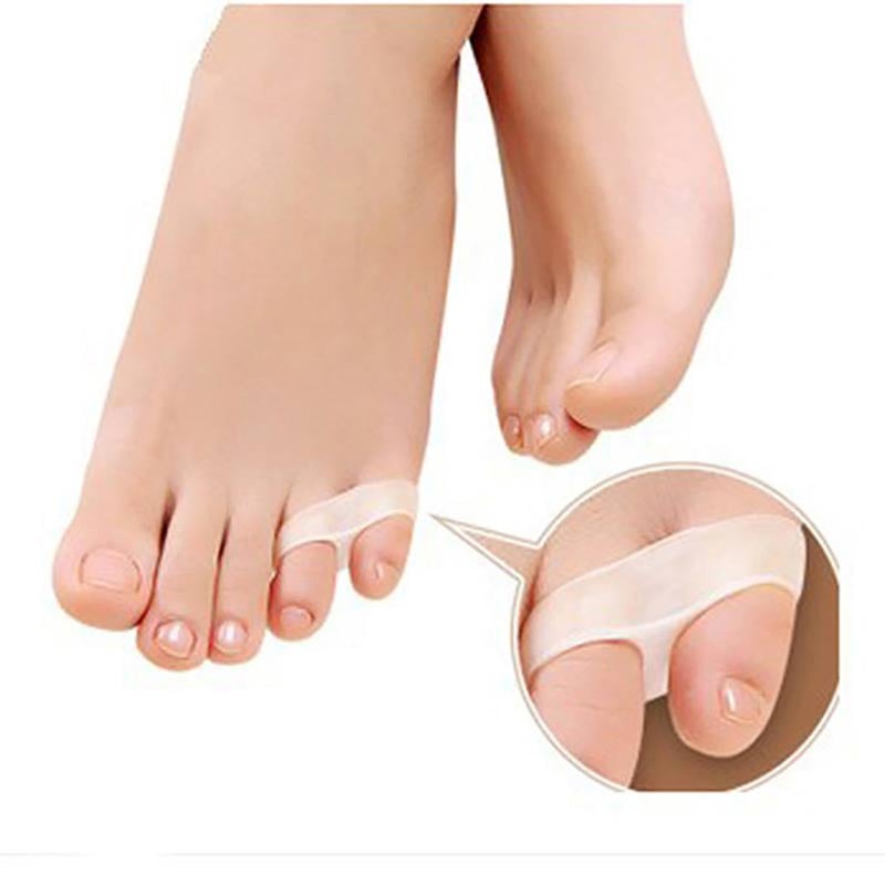 2 Stück Orthopädischer Zehenspreizer aus Silikon Gel - für den kleinen Zeh, zur Schmerzlinderung