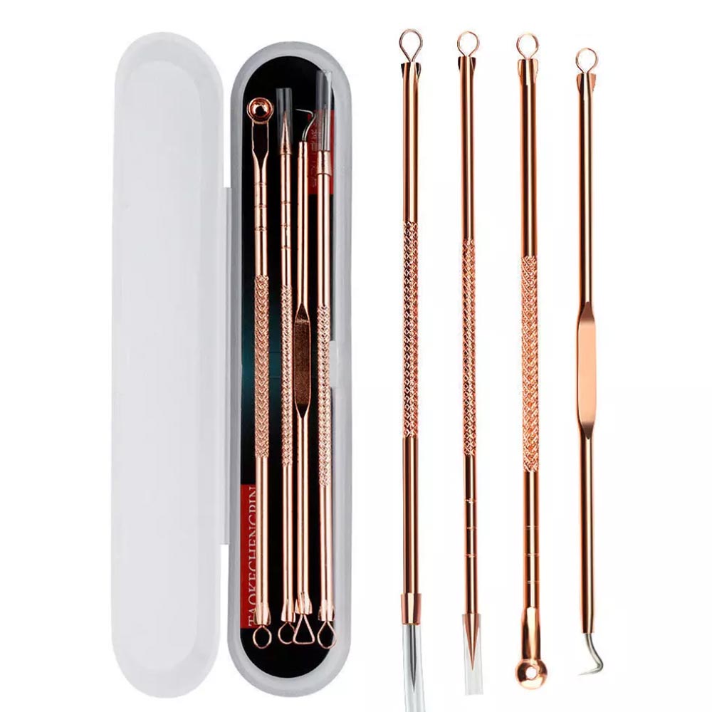 Mitesser- und Pickelentferner Set - Rose Gold