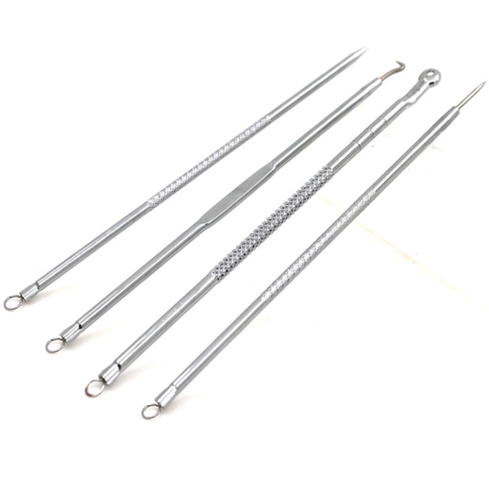 Mitesser- und Pickelentferner Set - Silber