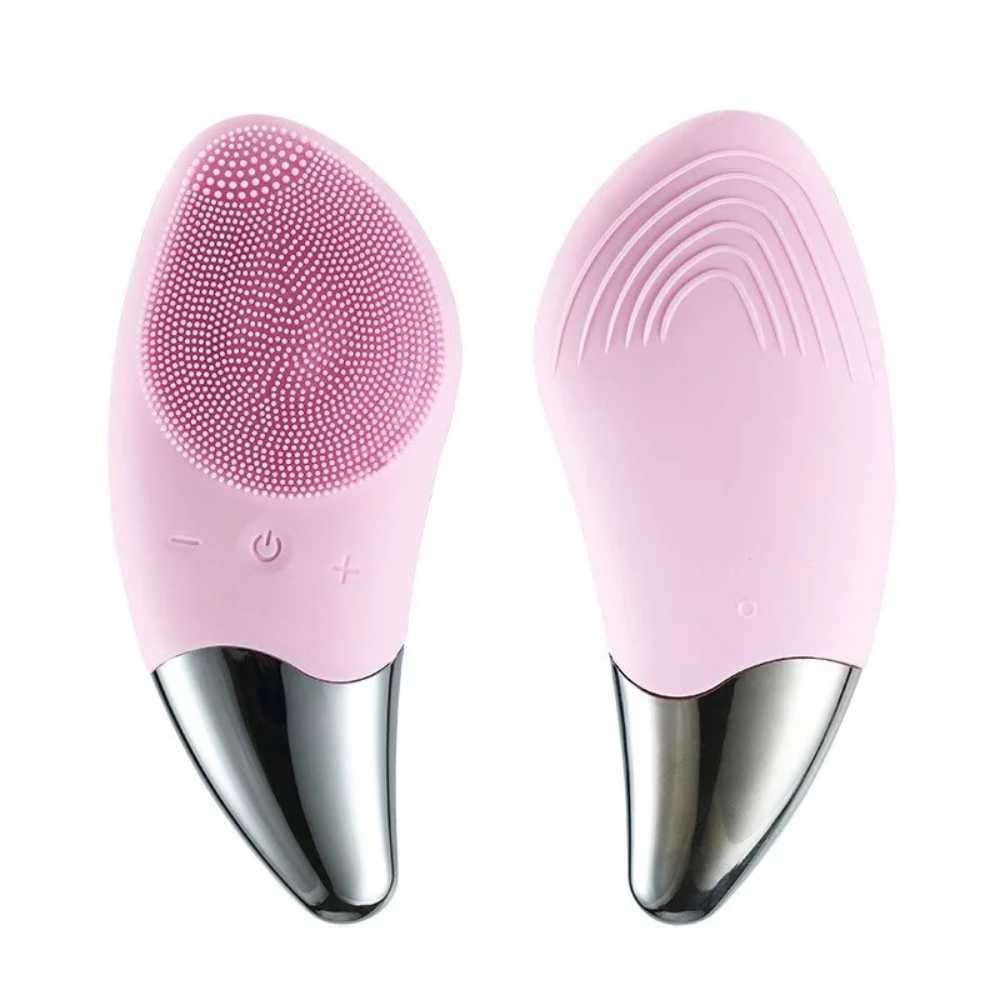 Silikon Ultraschall Gesichtsbürste - akkubetrieben, in Farbe Rosa