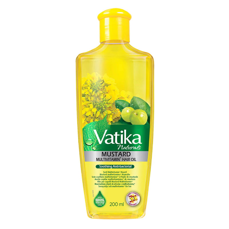 Mustard Haaröl von Vatika Naturals - 100 % natürliche Öle mit Senföl und Vitaminen
