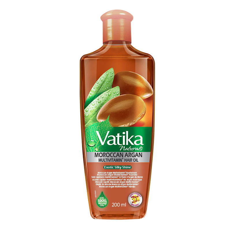 Dabur Vatika Naturals - Haaröl angereichert mit Arganöl - 200ml