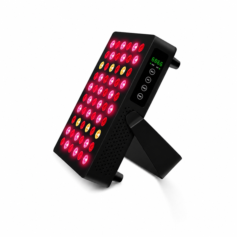 LED-Rot- und Nahinfrarotlicht-Gerät 60 LED Lichter - Schwarz