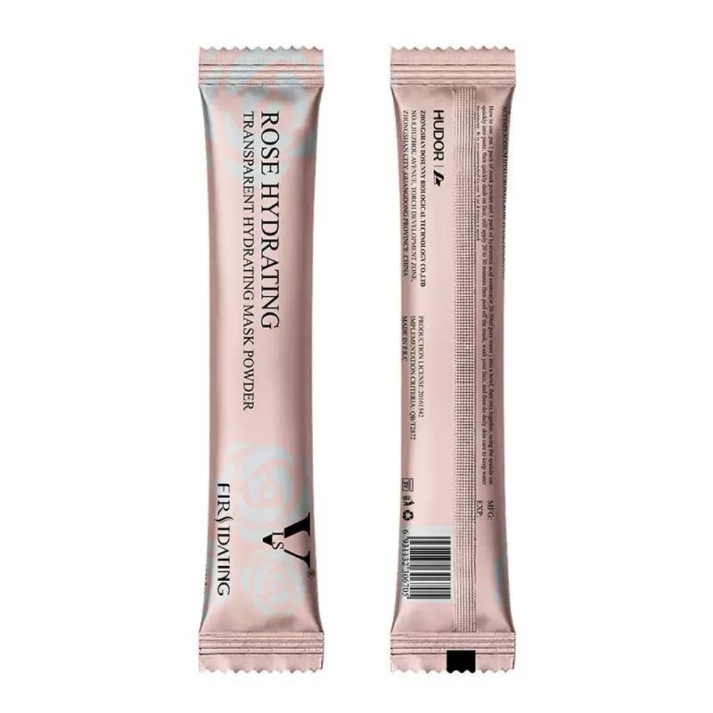 Jelly Pflegemasken Pulverbeutel - mit Algin für eine intensive Hydratation - Rose