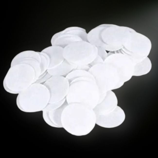 Ersatz Baumwoll-Filter für Professionelles Diamant Dermabrasion Gerät - 30 Stk.- 22mm