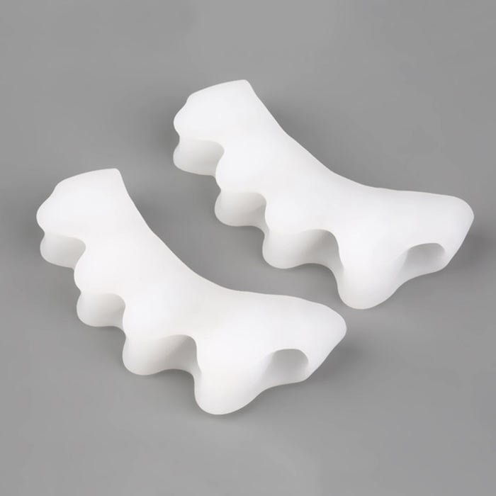Zehenspreizer aus Silikon - Schmerzlinderung bei Hallux Valgus und Fussballen-Schmerz (8.5 cm x 2.5 cm x 1.5 cm)