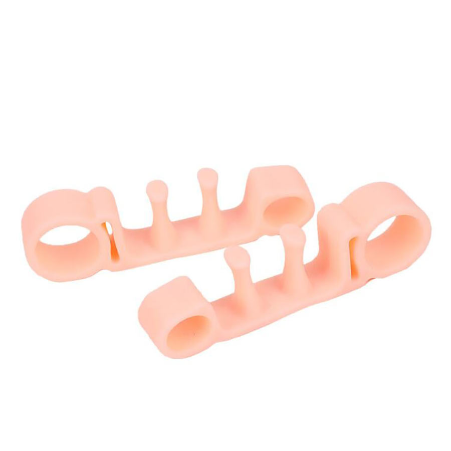 Zehenspreizer aus Silikon - zur Korrektur bei Zehenfehlstellung und Hallux Valgus - Farbe: Pink