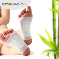 Kinoki-Pflaster an Fusssohle Kinoki-Pflaster an Fusssohle